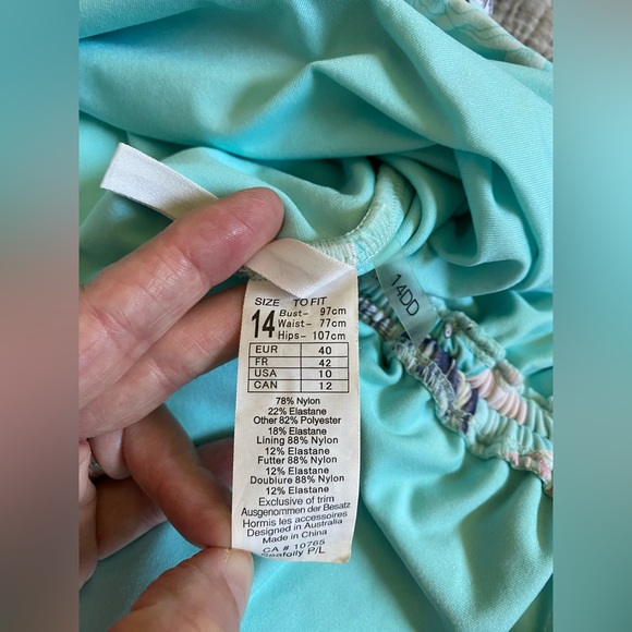 Seafolly Bandini Swim Top sz 14DD - Picture 8 of 8